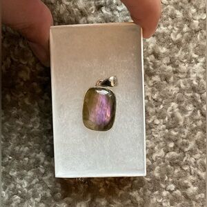 Purple Pink Labradorite Pendant